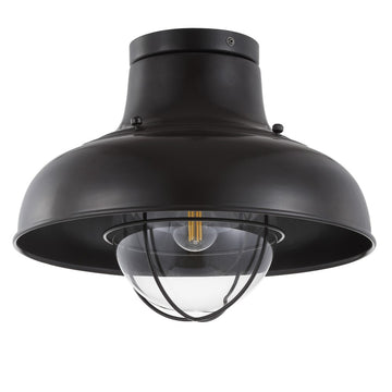 Cameron 13" Metal LED Semi Flush Mount - JONATHAN Y
